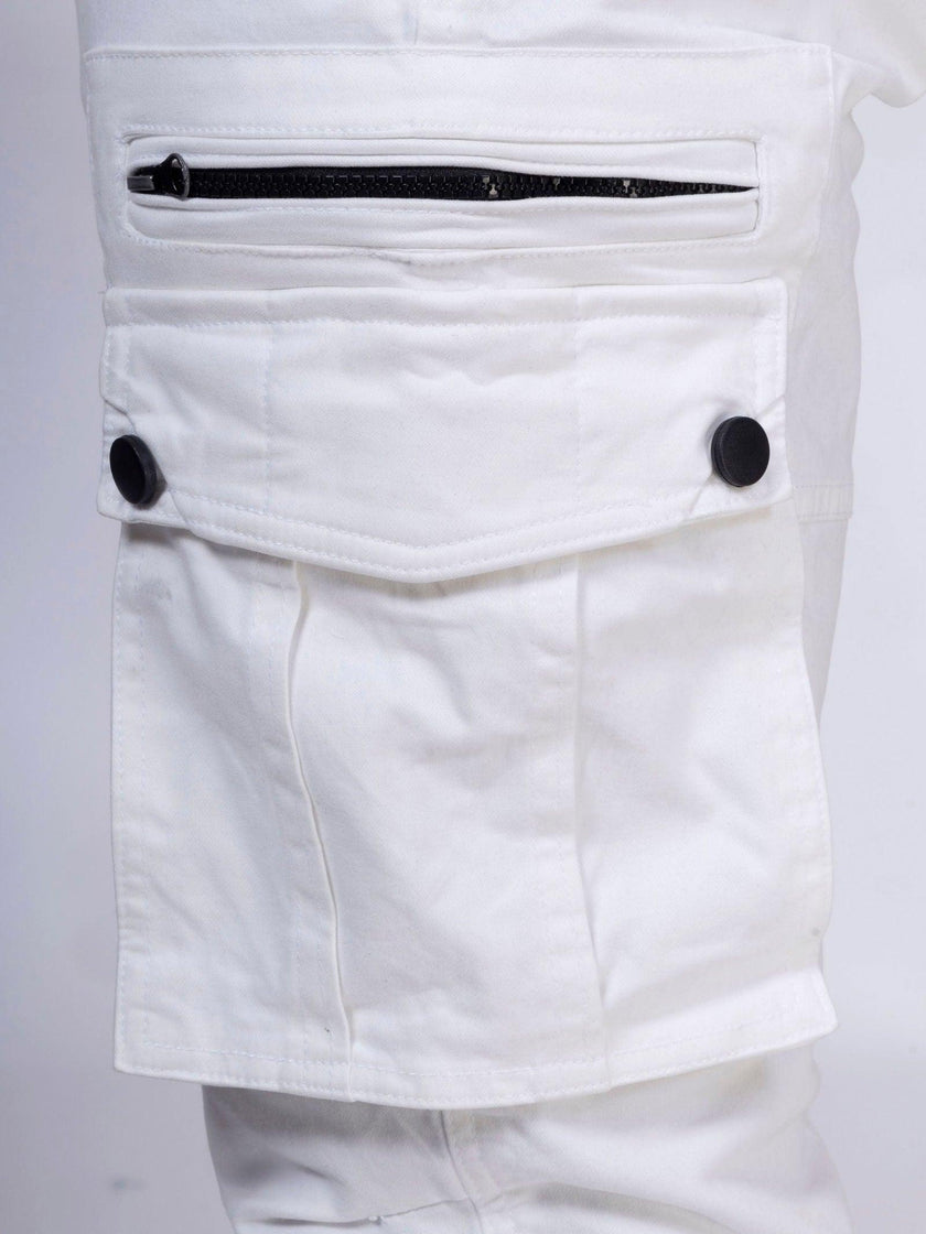 White Unisex Cargo - House Of Hustlers