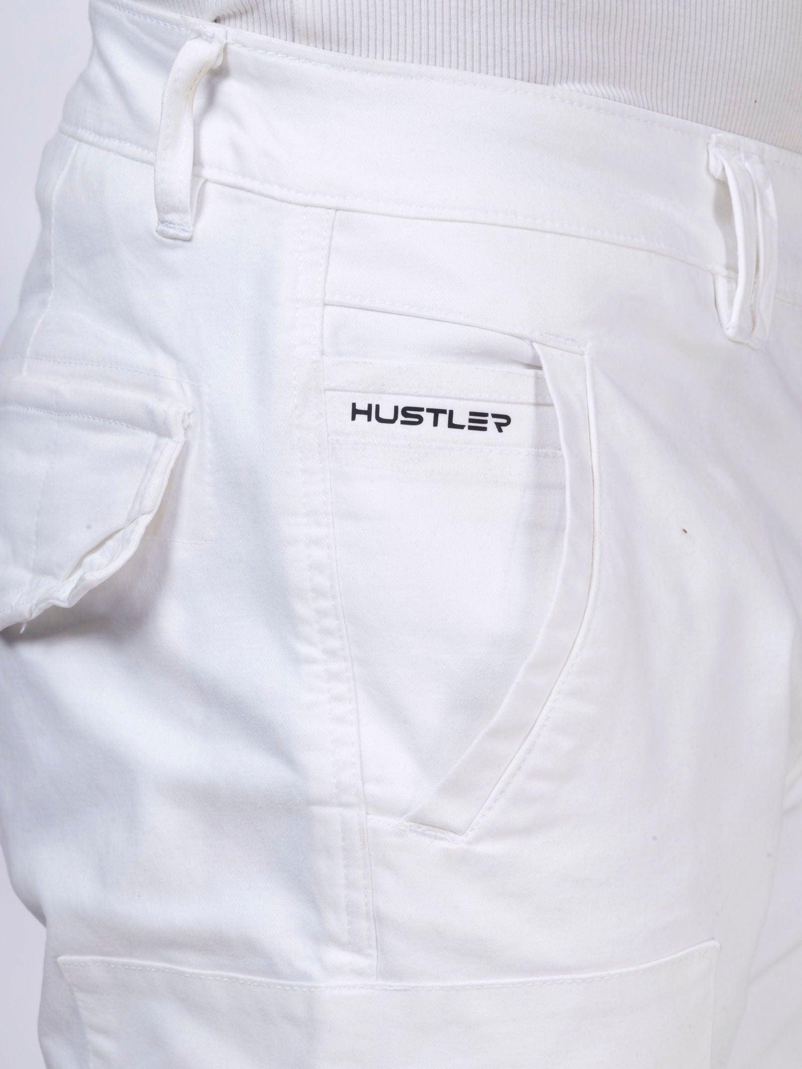 White Unisex Cargo - House Of Hustlers