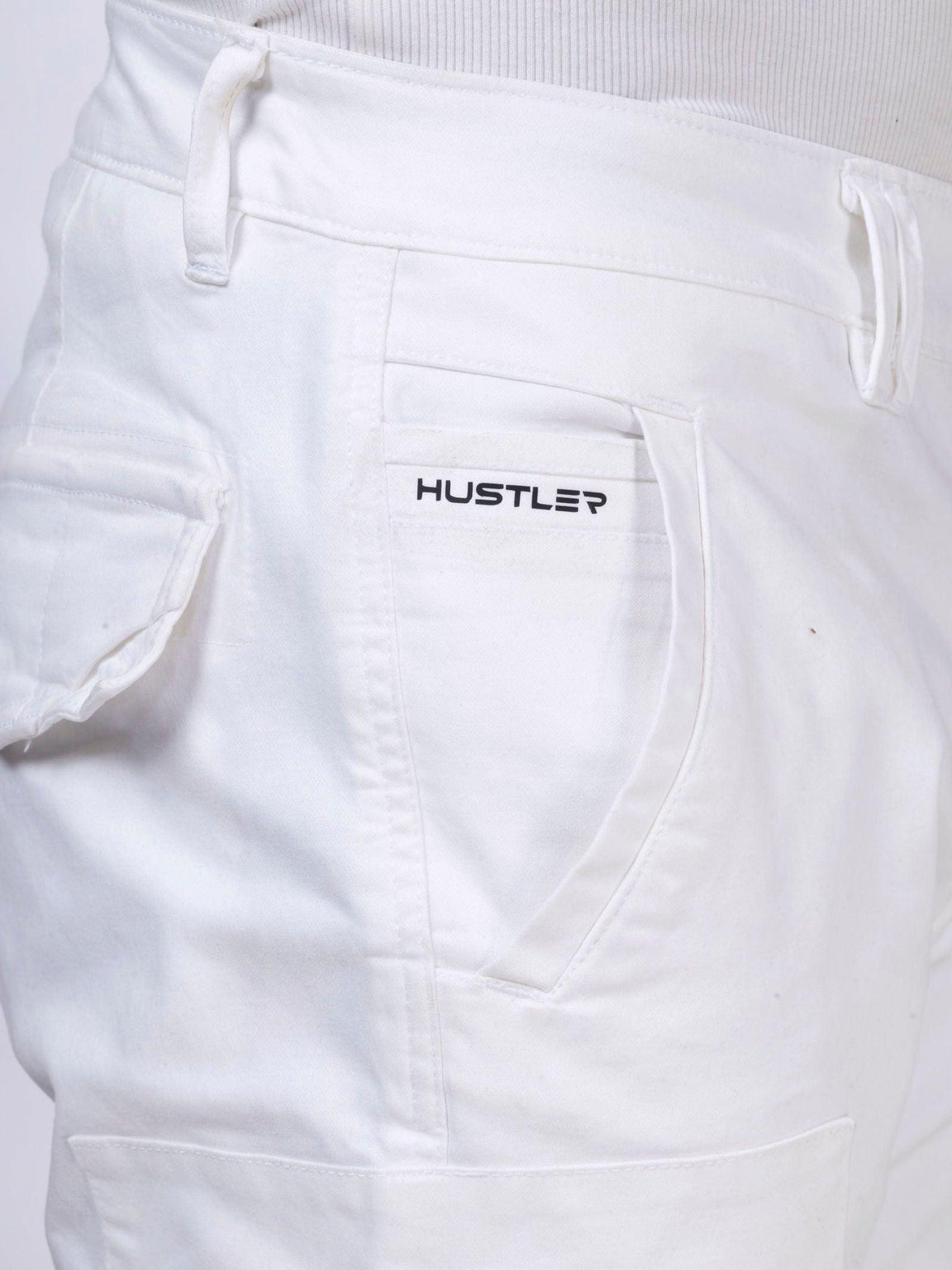 White Unisex Cargo - House Of Hustlers