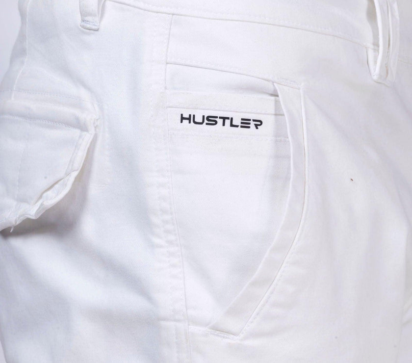White Unisex Cargo - House Of Hustlers