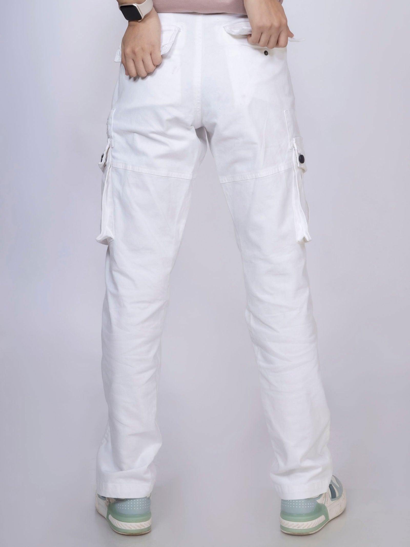 White Unisex Cargo - House Of Hustlers