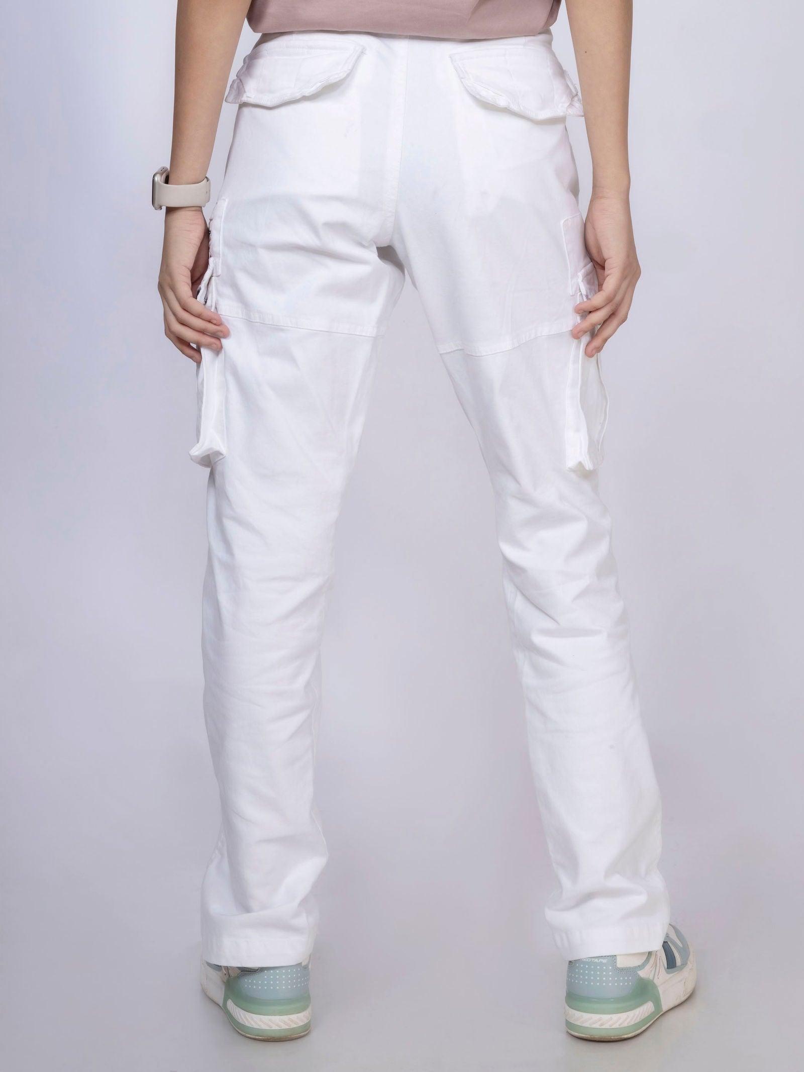 White Unisex Cargo - House Of Hustlers