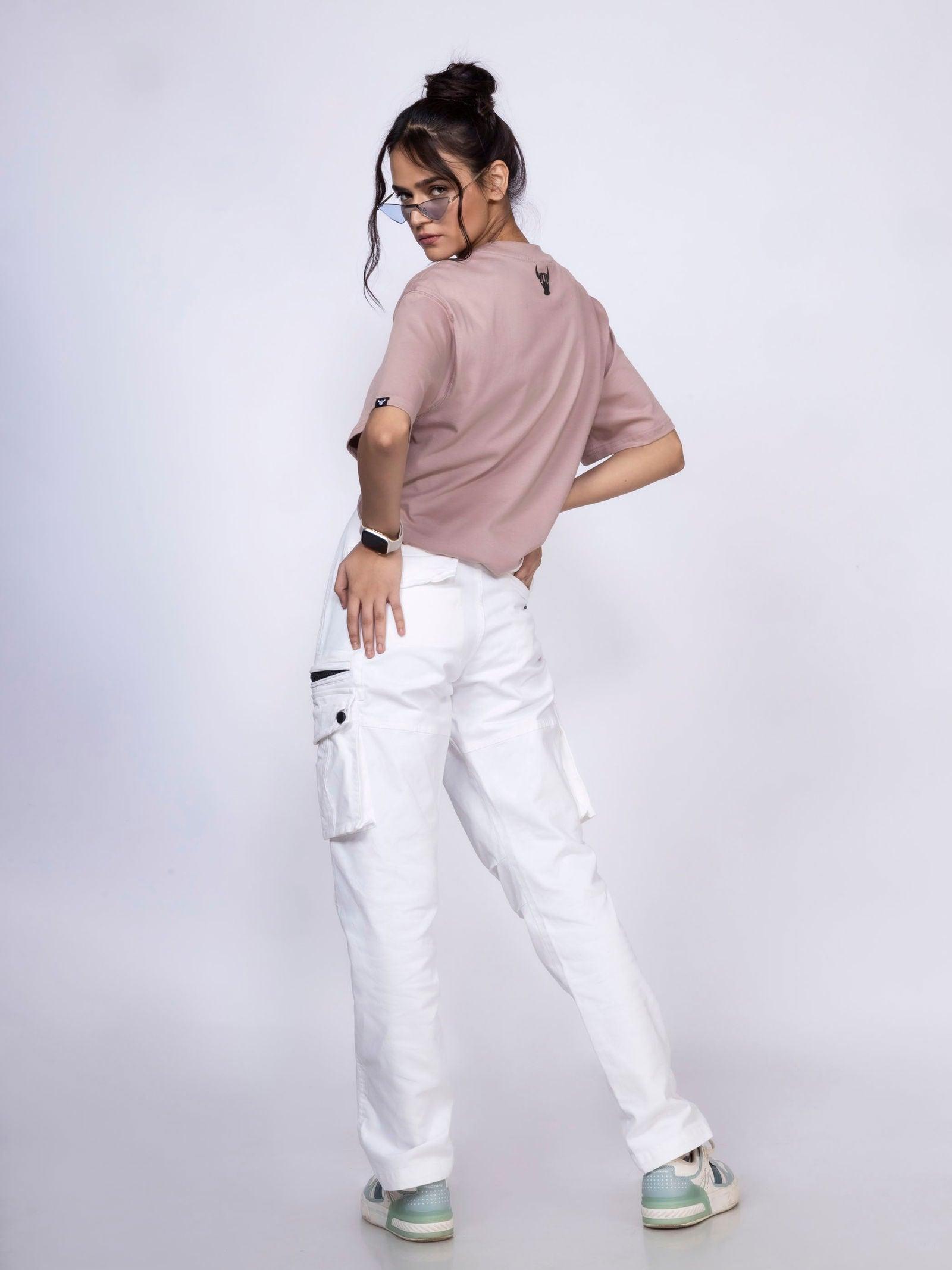 White Unisex Cargo - House Of Hustlers