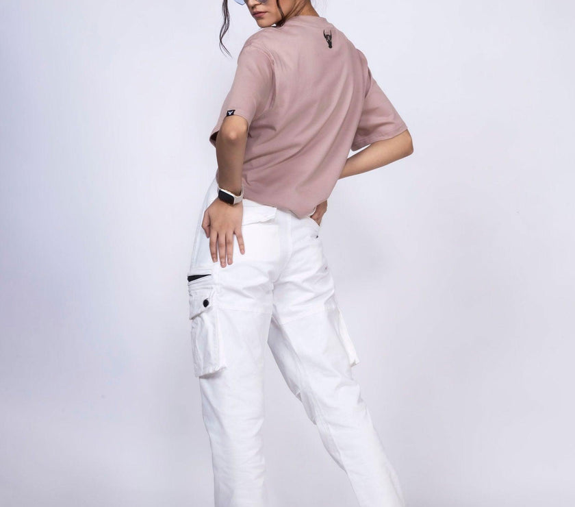 White Unisex Cargo - House Of Hustlers