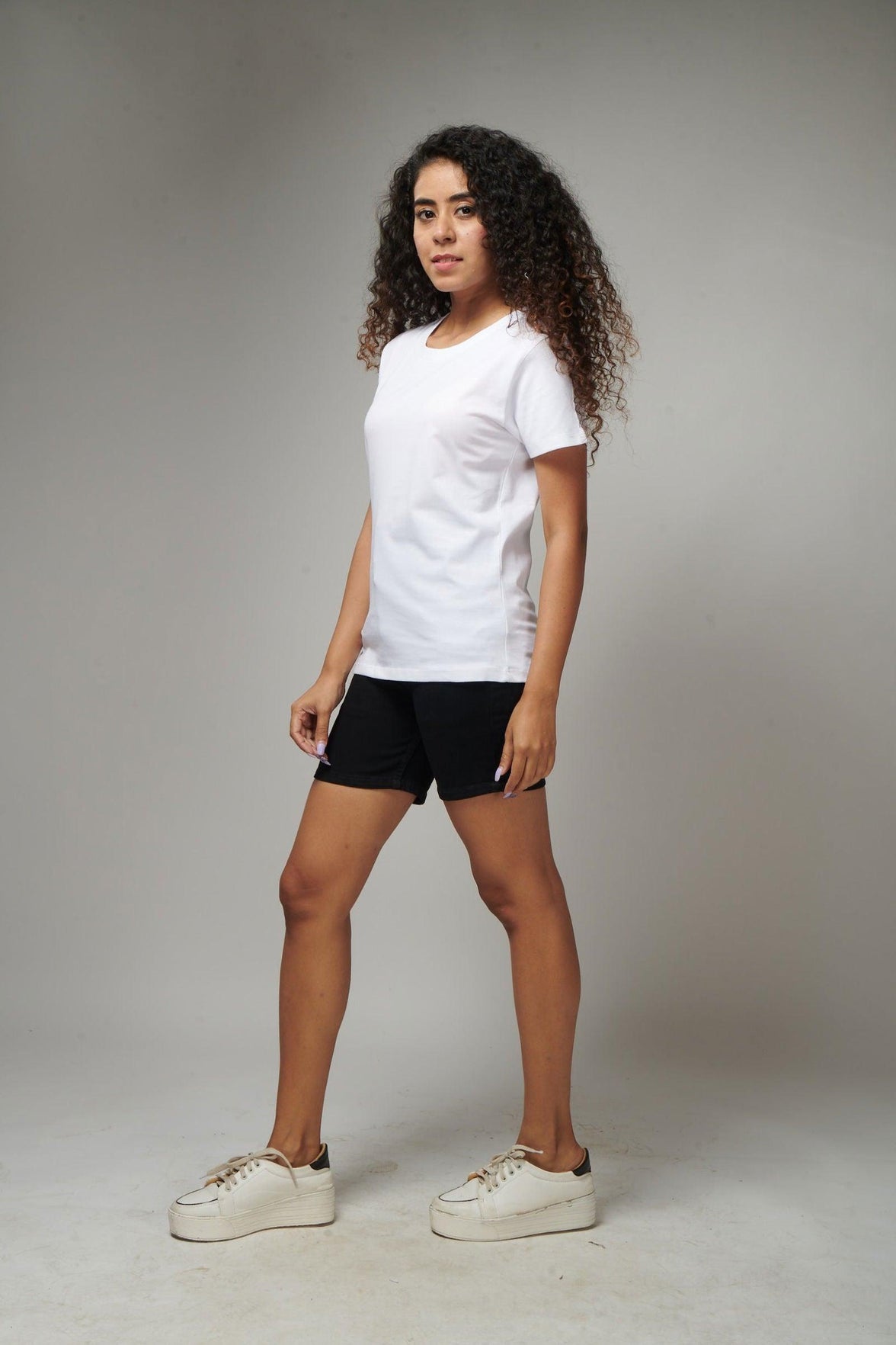 White Women's Half Sleeve T-Shirt - House Of Hustlers