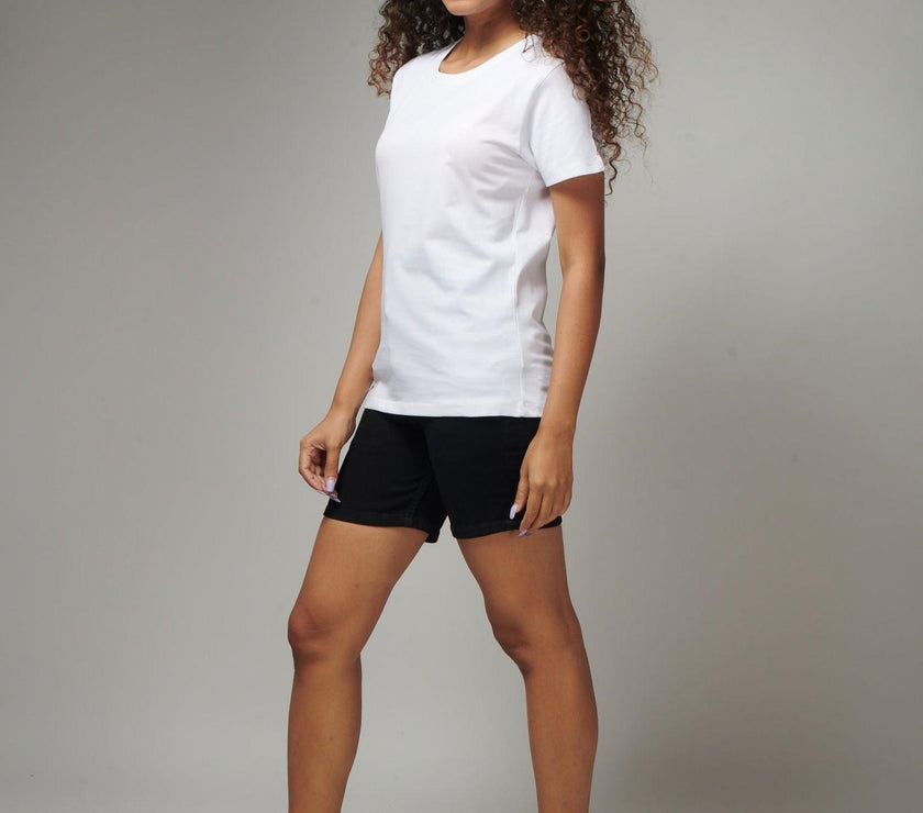 White Women's Half Sleeve T-Shirt - House Of Hustlers