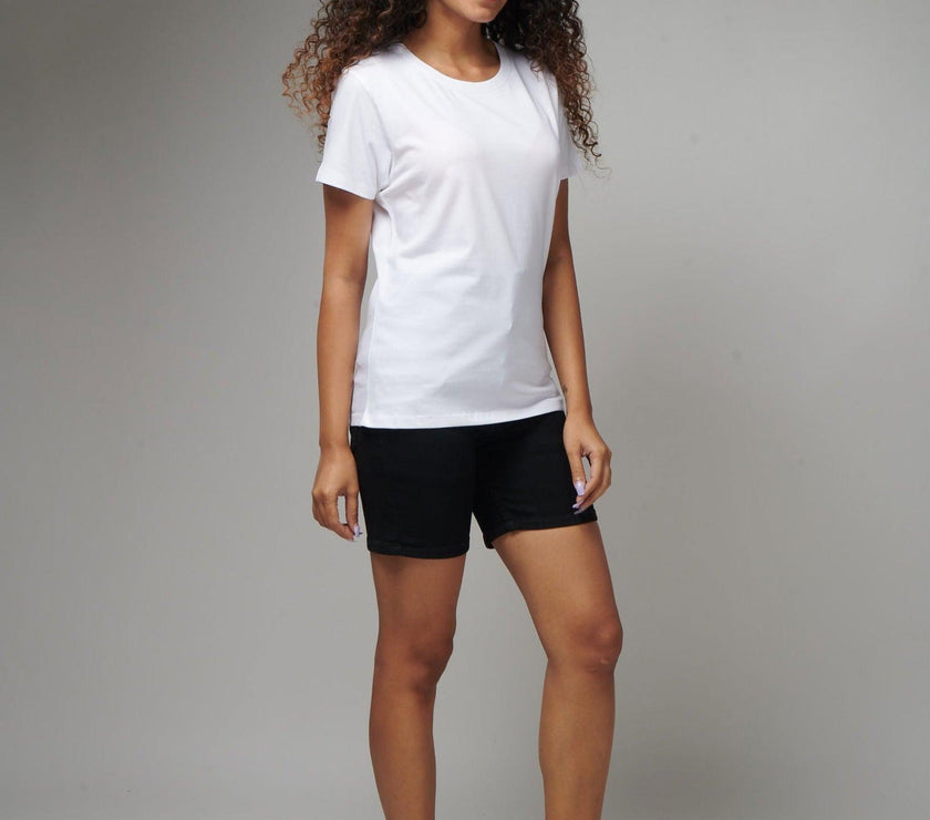 White Women's Half Sleeve T-Shirt - House Of Hustlers