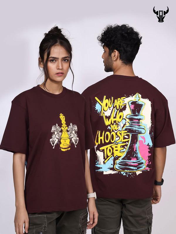 'You Are Who You Choose To Be' Streetwear Unisex Oversized Tee - House Of Hustlers